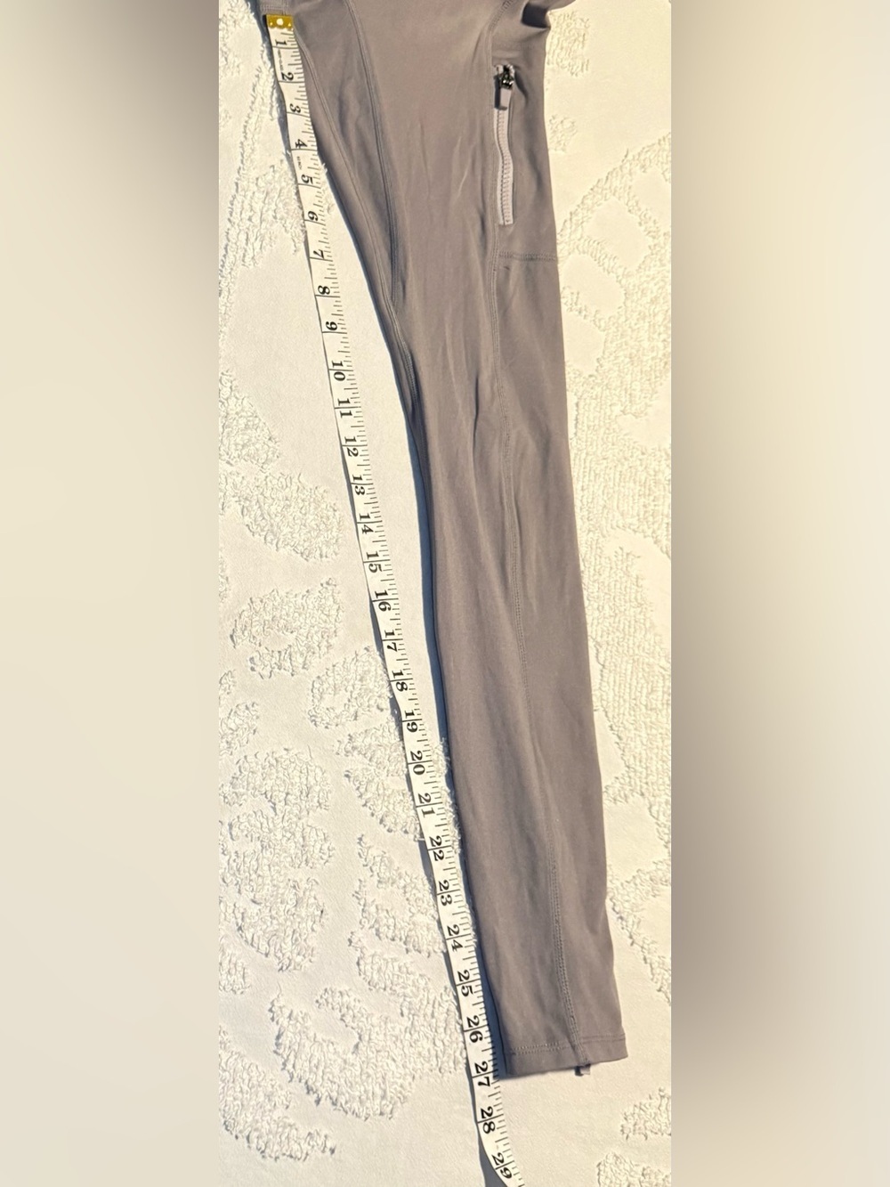 Fabletics Gray High-Waist Performance Leggings with Side Zip Pocket - Picture 8 of 10